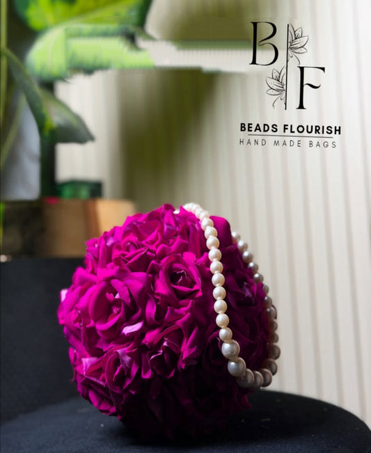 BF # 1008 Flower bouquet clutch for brides