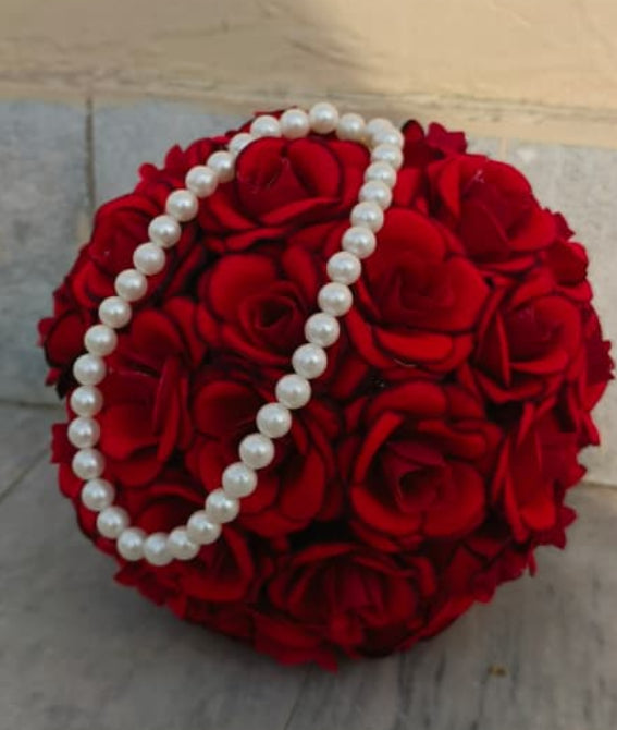 BF # 1008 Flower bouquet clutch for brides